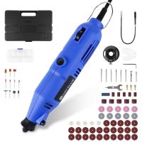 Kit de herramienta rotativa, conjunto de amoladora eléctrica mini multifuncional con 6 velocidades variables 10000-32000RPM Mini herramienta rotativa eléctrica con cable, 80 accesorios para proyectos de manualidades y creaciones DIY - details 0