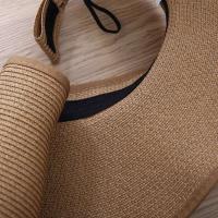 Nuevo sombrero con viseras de verano para mujer, sombreros de paja con lazo grande y ancho, gorros de protección UV para playa para mujer - details 17