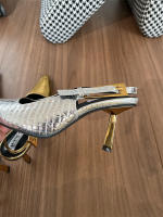 Zapatos vaqueros con estampado de leopardo para mujer con tacones de aguja - details 3