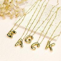 Collar Personalizado de Oro de 18K con Colgante de Inicial de Globo Ecológico de Cobre - details 1