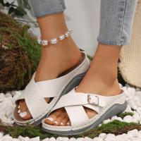 Zapatillas de tacón de cuña de moda de verano para mujer, zapatos femeninos - details 2