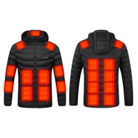 Chaqueta Térmica Ajustable para Hombres y Mujeres 21 Áreas de Calentamiento al Aire Libre con Fuente de Alimentación USB para Esquí Camping Tamaño EU - details 15