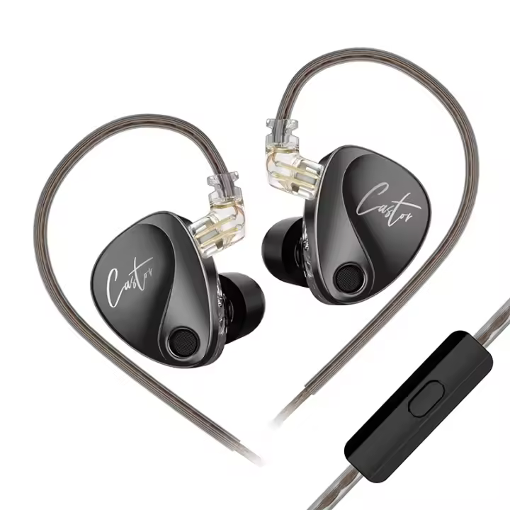 KZ Castor-auriculares internos HiFi 2, Cascos de Gama Alta, armaduras equilibradas, IEM monitores, - 1