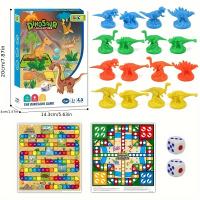Juego de Damas Voladoras de Dinosaurio Tablero Interactivo Multifuncional para Familia - details 2
