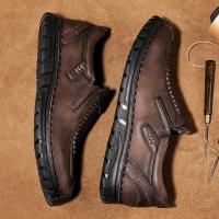 Zapatos De Piel informales Para Hombre, Cómodos, Aptos Para El Exterior, Mocasines Transpirables Antideslizantes - details 28