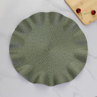 Juego de Placemats Tejidos y Brazo 6 Piezas de Circulo de 15 pulgadas para Mesas de Comedor y Cocina Lavables - details 2