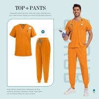 Trajes quirúrgicos de enfermera Unisex para hombre y mujer, uniforme médico de Hospital, pantalones para correr, uniformes veterinarios de enfermería - details 12