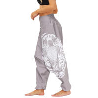 Pantalones harén con parte inferior caída para mujeres y hombres - details 15