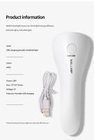 LINMANDA-minilámpara de manicura recargable con LED, portátil, para uñas de Gel, arte de uñas - details 7