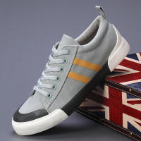Zapatos Casuales para Hombres de Lona Ligera y Transpirable Versátiles con Cordones de Tacón Bajo - details 1