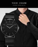 Reloj de Litio Japonés de Alta Gama Reloj de Mesa Negro para Hombres Automático - details 5