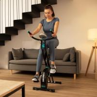 Estática Plegable con Volante de Inercia X-Bike, Sistema Silence Fit, Con y Sin Respaldo, Manillar y Sillín Regulable, Pulso, Pantalla LCD, Soporte para dispositivos, Ruedas - details 44