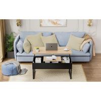 100cm mesa elevable negra madera