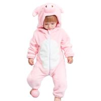 MICHLEY-disfraces de animales para bebé, Pelele de franela con capucha, mono de Cosplay, ropa de otoño e invierno, regalos de Cosplay - details 6