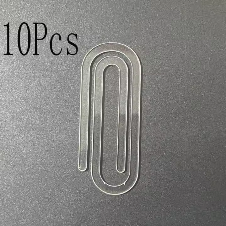 10 Uds. Marcapáginas acrílicos DIY, adornos en blanco para sublimación, Clips de papel acrílicos, marcapáginas transparentes sin terminar - 1