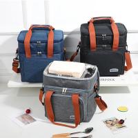 Bolsa de Almuerzo Cruzada de Doble Capa de Gran Capacidad Aislamiento Térmico Impermeable - details 1