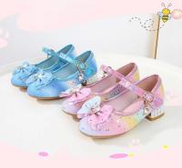 Zapatos de tacón alto para niños, calzado versátil de cuero con lentejuelas, Arco Iris, lazo, Princesa, fiesta, boda, primavera y otoño - details 1
