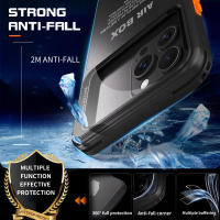 Funda de teléfono impermeable Air Box para iPhone, 15 Pro Max, 14 Plus, 13, 12, subacuática, a prueba de polvo, natación, buceo profesional - details 6
