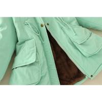 Chaqueta de algodón acolchada para mujer, abrigo informal ajustado con capucha, Parkas acolchadas, abrigo cálido, otoño e invierno, nové de 2025 - details 47