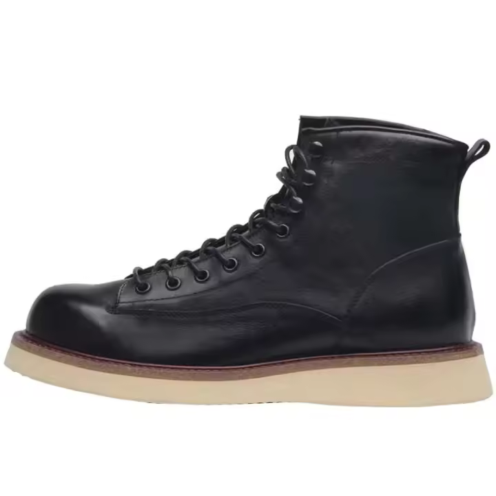Botas de tobillo de diseñador para hombre, color marrón, alta calidad, moda, cuero genuino, plantilla de goma, estilo invierno - 1