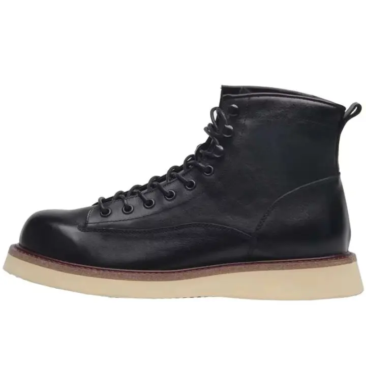 Botas de tobillo de diseñador para hombre, color marrón, alta calidad, moda, cuero genuino, plantilla de goma, estilo invierno - 1