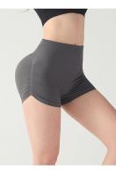 Pantalones de yoga arrugados de cintura alta y levantamiento de cadera para mujeres cortas, fitness transpirable, adelgazamiento, correr y ciclismo al aire libre de verano - details 3