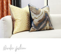Fundas de Almohada Decorativas Modernas de Lujo Tiras Jacquard Gruesas Moda Nórdica para Sofá - details 0