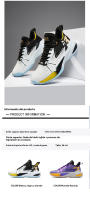 Zapatos de baloncesto transpirables y usables con absorción de impactos y antideslizantes para estudiantes. - details 13