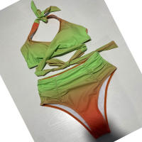 Bikini nuevo sexy traje de baño de mujer con tirantes cruzados tipo halter - details 7
