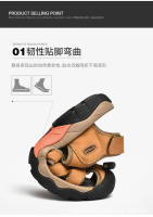 Sandalias de hombre de verano de cuero genuino |   Punta cerrada, suela gruesa antideslizante, diseño ajustable para exteriores – tallas 38–48 - details 6