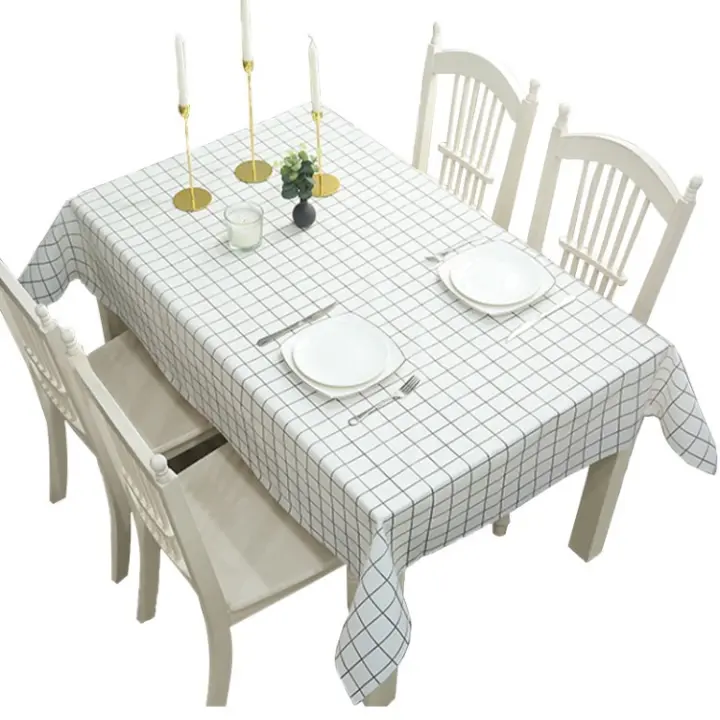 Mantel de planchado a cuadros de PVC, impermeable y a prueba de aceite, no lavable, tapete para mesa de centro, mantel para dormitorio - 1