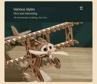 Rompecabezas de madera 3d para niños, conjunto de modelos de construcción mecánicos Montessori DIY, juguetes para construir motocicletas, dirigibles, coches, trenes - details 43