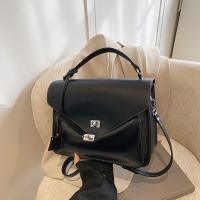 Bolso cruzado de moda para mujer Correa ajustable, cierre con tijera, linado de nylon, gran capacidad, versátil para viajes y compras Sin patrón, color sólido - details 8