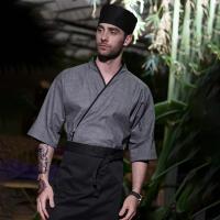 Uniformes de Chef japonés para restaurante, chaquetas de Chef de Sushi, Kimono de Chef, abrigo de cocinero, monos de camarero, camisetas de cocina - details 10