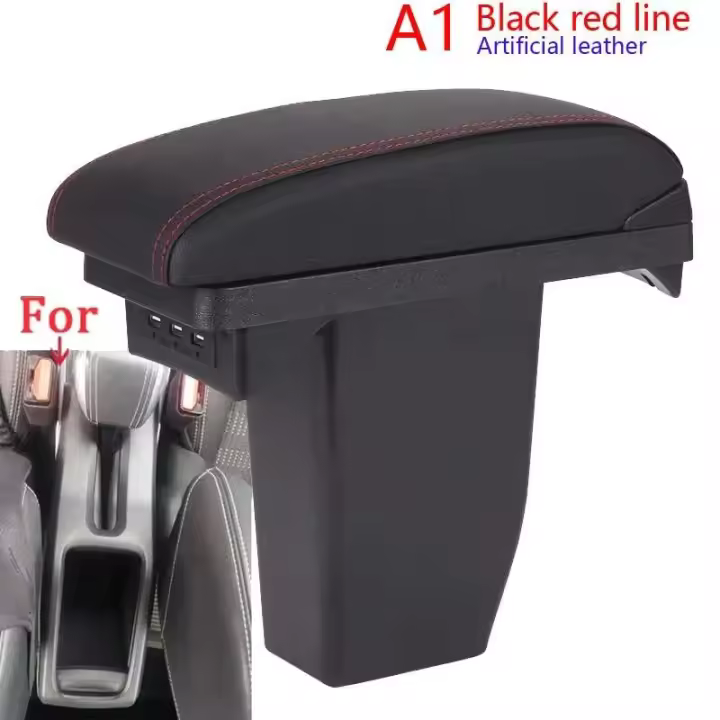 Adecuado para reposabrazos 2008 2012-2018 CA carga USB piezas de modificación automática accesorios de coche detalles internos - 1