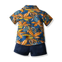 Ropa de verano para niños, camisas de manga corta estampadas, camisetas para bebés, conjunto informal de tres piezas, festival del Agua con salpicaduras - details 7
