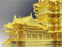 Rompecabezas de metal del océano Torre YueJiang Diy 3D láser Metal ensamblar kits de modelos rompecabezas juguetes MMZ002 - details 13