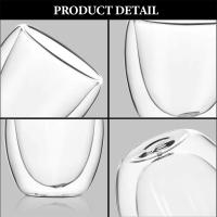 Tazas de café transparentes de doble pared, juego de tazas de capa aislada para Bar, té, leche, jugo, agua, Espresso, 5 tamaños, paquete de 6 - details 4