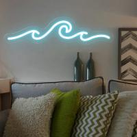 Luz LED de neón ondulada para fiestas en la playa, Surf, océano, regalos de cumpleaños, dormitorio, juegos en casa, habitación, baños, decoración de pared, lámpara USB, luces de corazón - details 2
