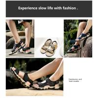 Sandalias de playa y exterior para hombre, zapatos informales de verano, cómodos, planos, a la moda - details 2