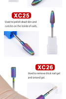 Parkson-brocas de carburo de tungsteno para uñas, herramienta de manicura, fresa de arco iris - details 7