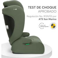 Silla Coche Grupo 3 (15-36 kg, 100-150 cm) Silla para Niño sin ISOFIX, i-Size, de 3,5 a 12 Años, 13 Posiciones Reposacabezas, Gris - details 8