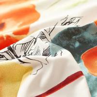 Juego de funda nórdica con flores de acuarela botánica, fundas de edredón de poliéster ligeras Queen, funda de edredón con estampado Floral moderno, ropa de cama - details 2