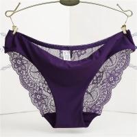 Bragas sexis de encaje para mujer, bragas transpirables de algodón sin costuras, calzoncillos transparentes para niñas, ropa interior de marca de talla grande, 1 pieza - details 8