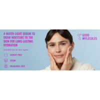 Water-light serum to draw moisture to the skin for long-lasting hydration