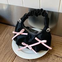 Bolsos de moda coreanos con lazo, bolsos de hombro plisados ​​de cuero Pu con nube, bolsos pequeños y dulces para mujer - details 17