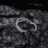 Piercing de Aro para tabique nasal, aro de 18G, g23, Circonia cúbica, zirconia, circonita, zirconita, espiral, joyería corporal, 1 unidad - details 10