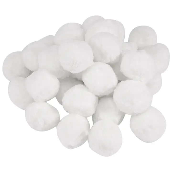 Bolas de filtro para piscinas, recipiente portátil de algodón seco y húmedo, Material de filtro para tanque de peces, purificación de agua, fibra de 200g - 1