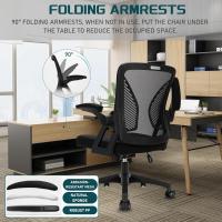 Silla de Oficina Ajustable en Altura Respaldo de Malla Transpirable Regulable en Ángulo - details 5