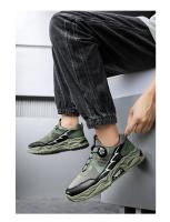 Zapatillas Deportivas Coreanas Transpirables Suela Suave con Cordones Giratorios para Hombre - details 13
